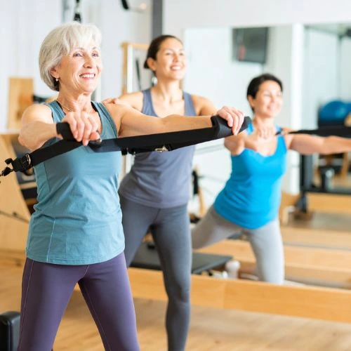 pilates women doing pilates