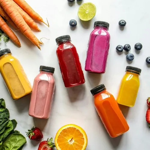detox wellness retreat different juices