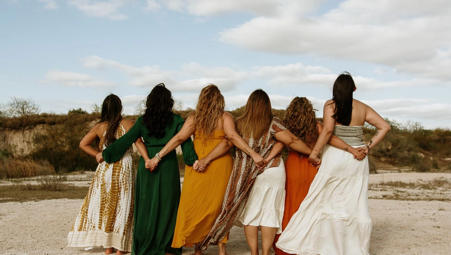 retreat programs women holding hands