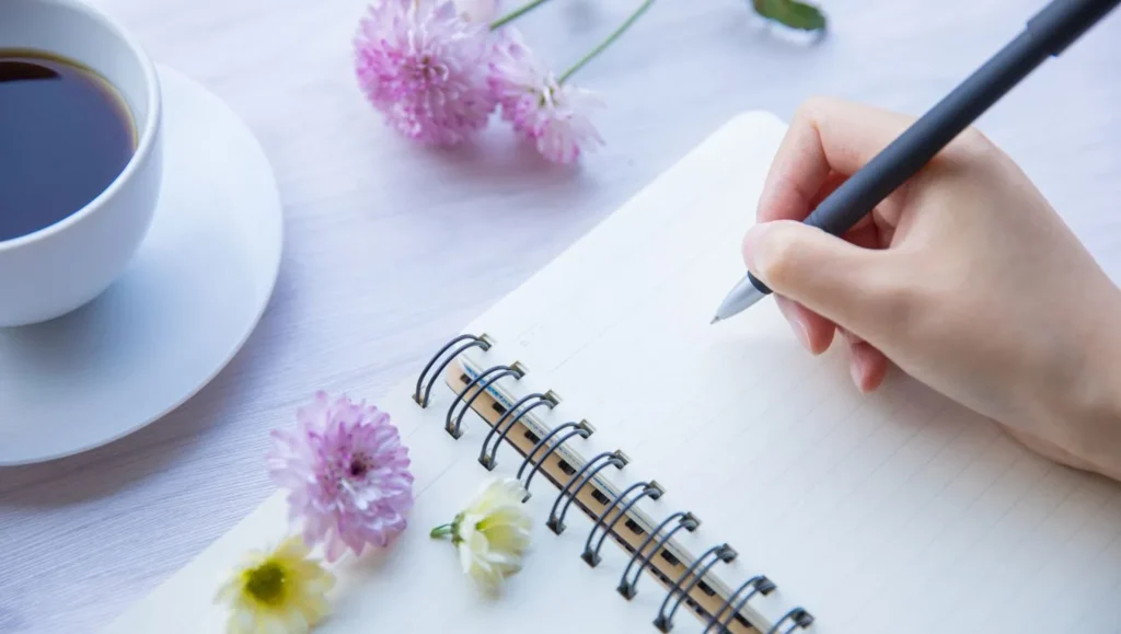 wellness retreat for women writing a diary